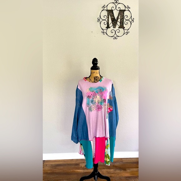 One of a kind hand made top/dress size 3-4x OFAK - Picture 3 of 10